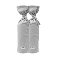 Meyco kruikenzak Basic jersey - set van 2 lichtgrijs - thumbnail