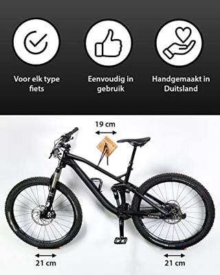 PARAX u-rack bike wall mount - oak