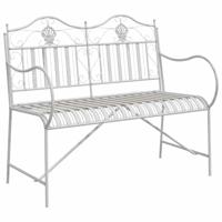 Tuinbank Wit 104 x 54 x 93cm Staal - thumbnail