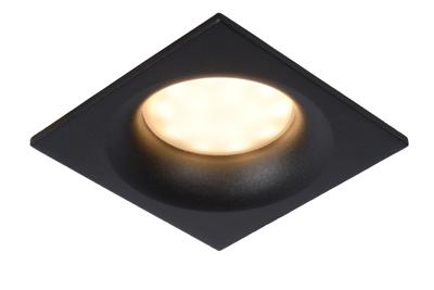 Lucide ZIVA - Inbouwspot Badkamer - 1xGU10 - IP44 - Zwart Lucide ZIVA - Inbouwspot Badkamer - 1xGU10 - IP44 - Zwart