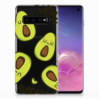 Samsung Galaxy S10 Telefoonhoesje met Naam Avocado Singing - thumbnail