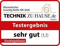 Grundig WK 5620 waterkoker 1,7 l 2200 W Zwart, Roestvrijstaal - thumbnail