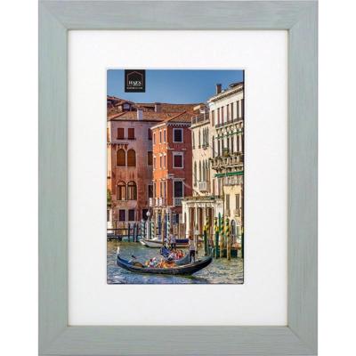 Haes Deco Houten Fotolijst met Passe-partout Venezia grijs voor 1 foto formaat 10x15 of 15x20 -SP13120
