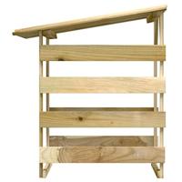 Pergola's met dak 4 st 100x90x100 cm geïmpregneerd grenenhout - thumbnail