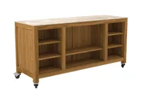 Passion Grills | Buitenkeuken Onderdeel | Milano Buitenkeuken Eiland met Wielen | 180 x 60 cm | Albastro Cream - thumbnail