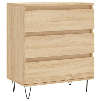 Dressoir 60x35x70 cm bewerkt hout sonoma eikenkleurig