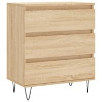 Dressoir 60x35x70 cm bewerkt hout sonoma eikenkleurig - thumbnail