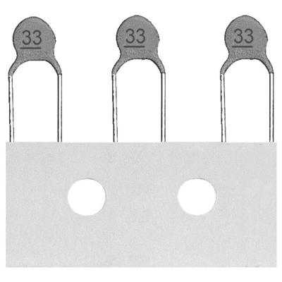 RICHWELL Keramische condensator Radiaal bedraad 100 V/DC 20 % 1 stuk(s)