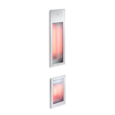 Sunshower Duo inbouw dubbele infraroodlamp 62/32x20x10cm Sunshower Duo inbouw dubbele infraroodlamp 62/32x20x10cm
