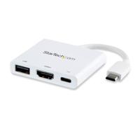 StarTech.com USB-C multiport adapter met HDMI USB 3.0 poort 60W PD wit - thumbnail