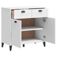 Dressoir VIKEN 80x40x80 cm massief grenenhout wit - thumbnail
