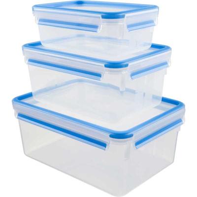 Emsa Clip & Close vershoudbakjes, 3-delige set, 1,0 / 3,2 / 3,7 L doos