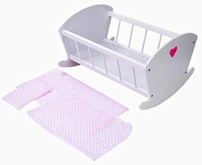 Engelhart Houten poppen schommelbed - thumbnail