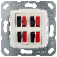 Luidsprekeraansluiting 4V Gira zuiver wit glanzend 569403 - thumbnail