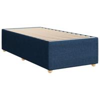 Boxspring met matras stof blauw 100x200 cm - thumbnail