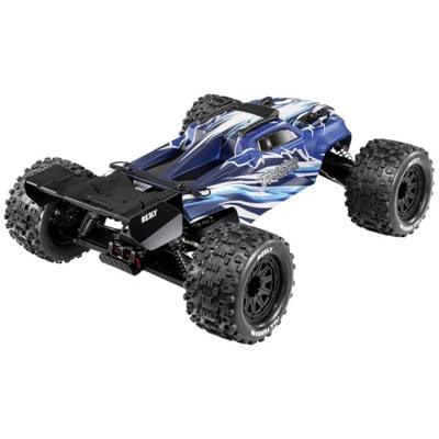 Reely Thor Blauw Brushed 1:10 RC auto Elektro Monstertruck 4WD 100% RTR 2,4 GHz Incl. accu, oplader en batterijen voor de zender Reely Thor Blauw Brushed 1:10 RC auto Elektro Monstertruck 4WD 100% RTR 2,4 GHz Incl. accu, oplader en batterijen voor de zender