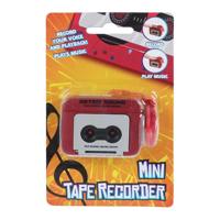 Sleutelhanger Cassetterecorder - 5,5cm - thumbnail