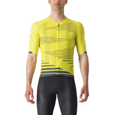Castelli Climber's 4.0 korte mouw fietsshirt geel/zwart heren M