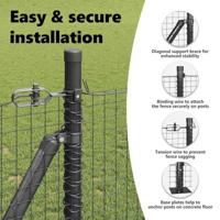 VidaXL Afrasteringspaal grijs 25 x 0,8 m (25 x 25 mm gaas) - thumbnail