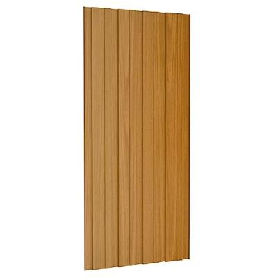 VidaXL Dakpanelen 12 st 100x45 cm gegalvaniseerd staal lichthout