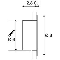 SLV 1002922 WORO LED-wandinbouwlamp LED vast ingebouwd 1.2 W Wit - thumbnail
