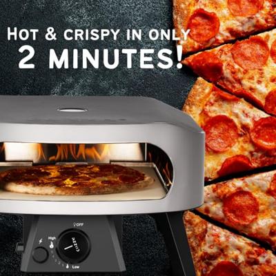 Pizzaoven - COZZE - 13 - Gas - 6 KW - Tot 450°C - Thermometer inbegrepen - Deur - thumbnail