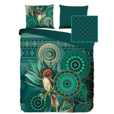 HIP Collectie Paradijsvogel Dekbedovertrek Groen-2-persoons (200 x 200/220 cm)