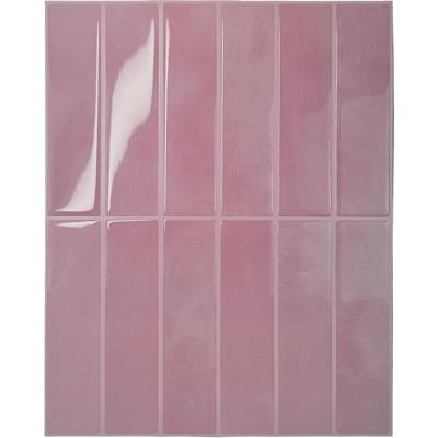 Roze Vinyl Tegelstickers Langwerpig - Luxe en Duurzaam Design