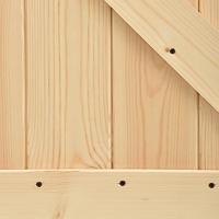 Schuifdeur met beslag 95x210 cm massief grenenhout - thumbnail