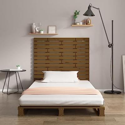 Hoofdbord wandmontage 96x3x91,5 cm grenenhout honingbruin