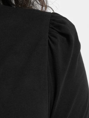 Urban Classics / Longsleeve Puffer Sleeve in zwart Urban Classics / Longsleeve Puffer Sleeve in zwart