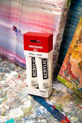 Amsterdam Standard Series Titaan Wit duo pack | 2 x 120 ml