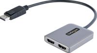 Adapter DisplayPort naar HDMI Startech MST14DP122HD Grijs 4K Zwart Zwart/Gris - thumbnail
