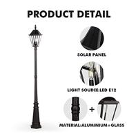Lutec London Solar E12-Tuinlamp - thumbnail