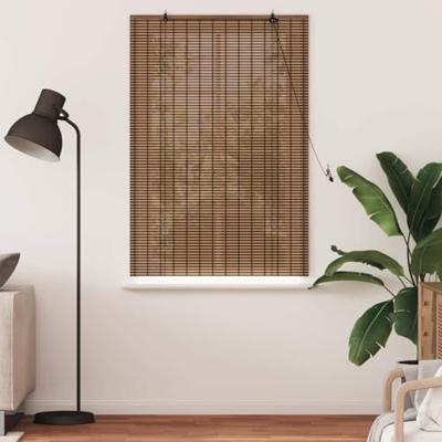 Raambuiten & Gordijnen met gordijnen Bruin 120 x 160 cm Bamboe