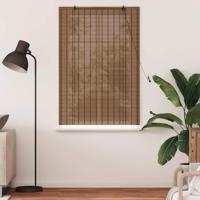 Raambuiten & Gordijnen met gordijnen Bruin 120 x 160 cm Bamboe - thumbnail