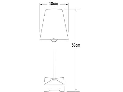 KonstSmide Moderne staande lampLucca - 453-300