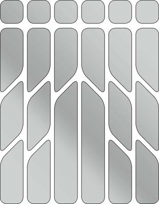 rie:sel design Reflective sticker set 'reflex' silver