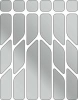 rie:sel design Reflective sticker set 'reflex' silver - thumbnail