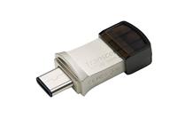 Transcend JetFlash® 890 USB-stick smartphone/tablet Zilver 32 GB USB-A 3.2 Gen 2, USB-C - thumbnail