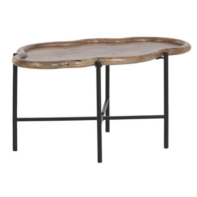 Bijzettafel Home ESPRIT Bruin Zwart 88 X 49 X 42 CM Bijzettafel Home ESPRIT Bruin Zwart 88 X 49 X 42 CM