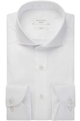 Profuomo Heren Overhemd Sky Blue Wit Oxford Extra Cutaway Slim Fit