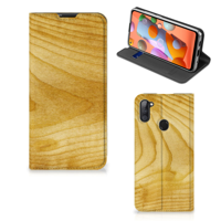 Samsung Galaxy M11 | A11 Book | Wallet Case | Licht Hout - thumbnail