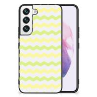Samsung Galaxy S22 Back Case Waves Yellow - thumbnail
