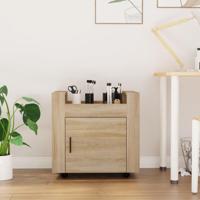 Bureaukastje 60x45x60 cm bewerkt hout sonama eikenkleurig - thumbnail