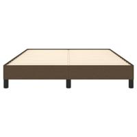 Bedframe zonder matras stof donkerbruin 140x190 cm - thumbnail
