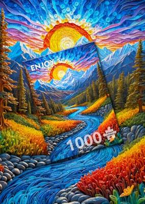 Sunrise Landscape Puzzel 1000 Stukjes Sunrise Landscape Puzzel 1000 Stukjes