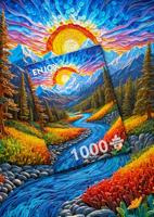 Sunrise Landscape Puzzel 1000 Stukjes - thumbnail
