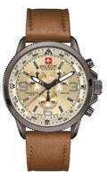 Horlogeband Swiss Military Hanowa 06-4224.30.002 Leder Lichtbruin 22mm - thumbnail