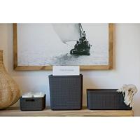 Curver Opbergmand Jute-Look 17L Antraciet - thumbnail